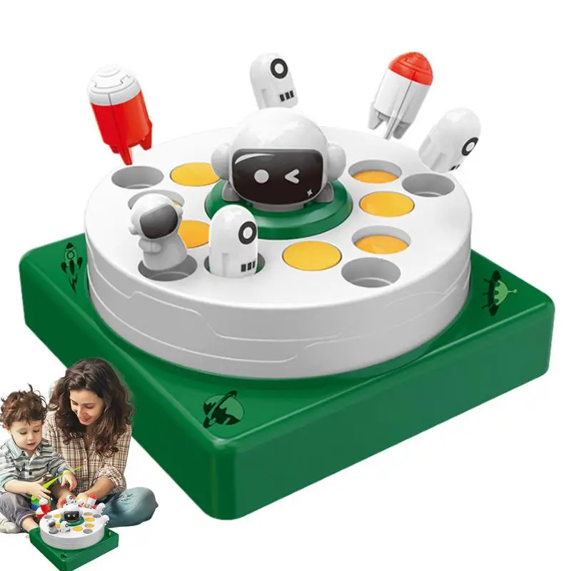 Kids Board Games Creative Strategy Board Games Rocket Jump Game Interactive Kids Games Family Game Table Toy With Music For Kids