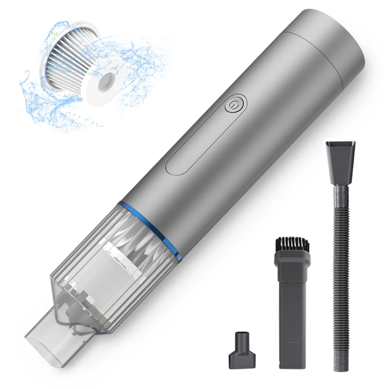 Mini Cordless Car Vacuum, 8800PA High Power Handheld Air Duster ABS Battery Powered Cleaner