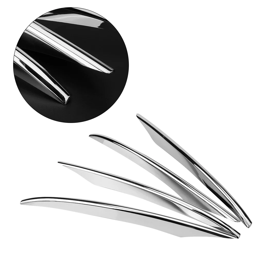 4 Pcs Car Front Fog Lamp Cover Trim Decoration Strip for Mercedes Benz E Class W213