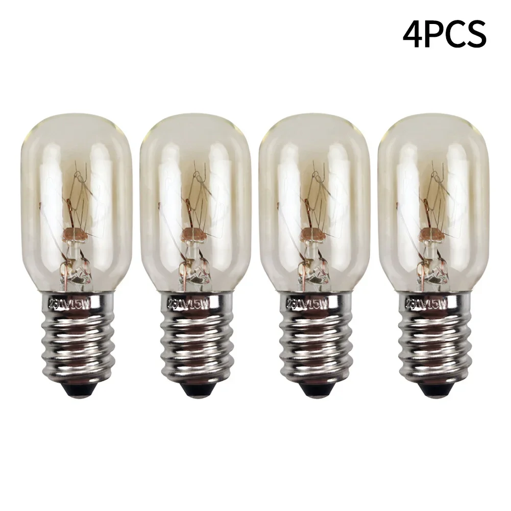 1/4/8PCS E14 Salt Lamp Globe Bulb 15W AC220V-240V Vintage Incandescent Bulbs Refrigerator Oven Light Bulbs Replacement