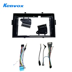 Car Android Audio Radio 9 Inch Big Screen 2 Din Fascia DVD Player Frame For Honda Ridgeline 2006 2014 Mount Fitting Kit