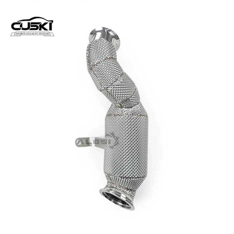 Hochleistungs-Fallrohr aus Edelstahl 304, passend für Mercedes Benz E200 E250 E300 2014–2020, 2.0T M274 Kfz-Auspuff