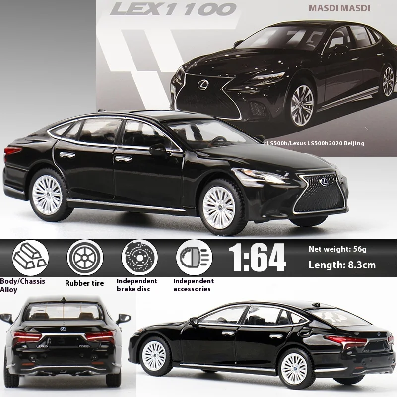 新在庫 Masdi 1:64 レクサス Ls 500h 2020 合金ミニチュアダイキャスト