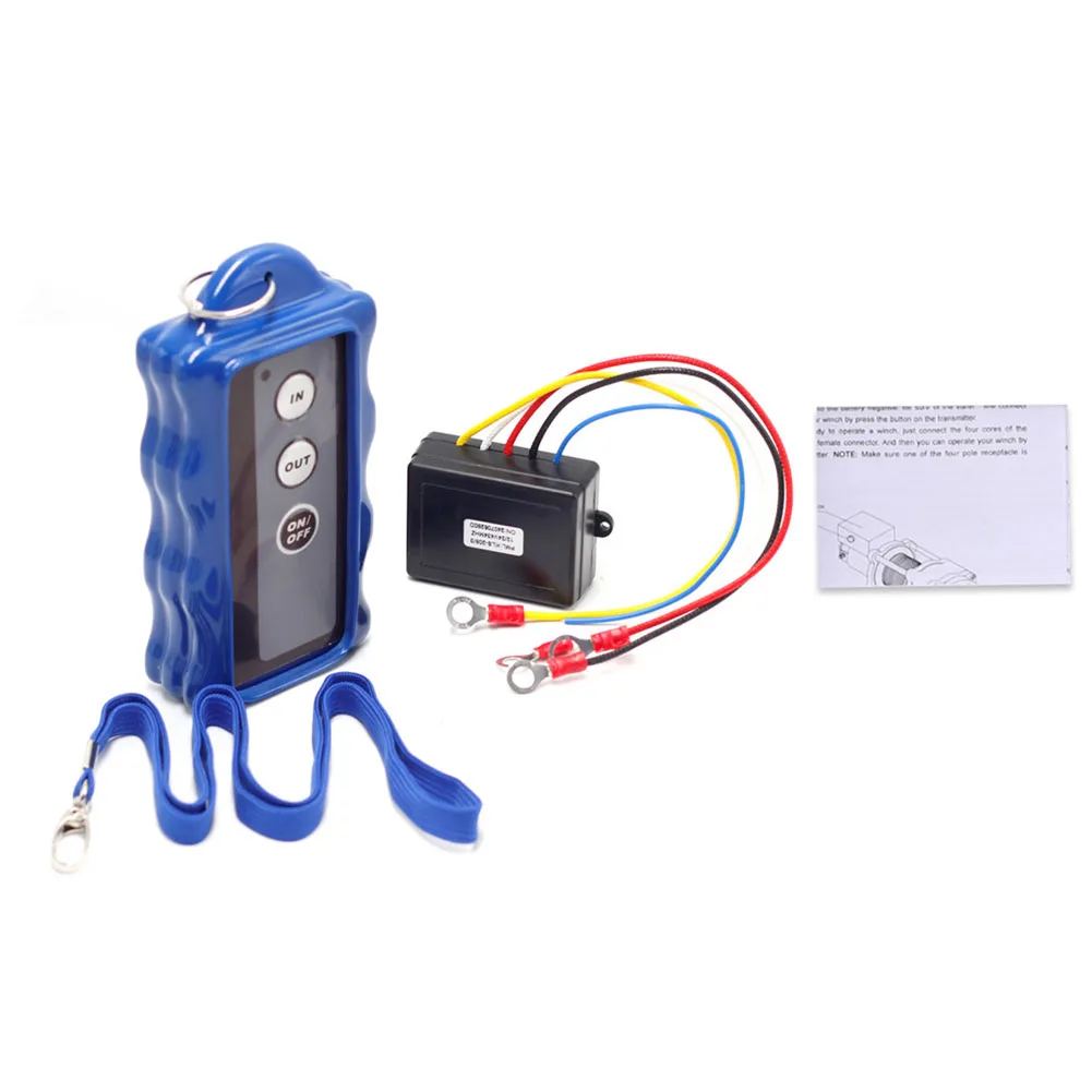 434MHz Remote Control Electric for winch Control Drop-Resistant Design Efficient for winch Operation Remote Control As Shown