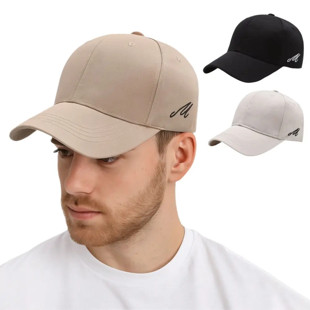 

Fashion Embroidered Baseball Cap Unisex Cotton Outdoor Cap Breathable Pure Color Sports Cap Outdoor Activities
