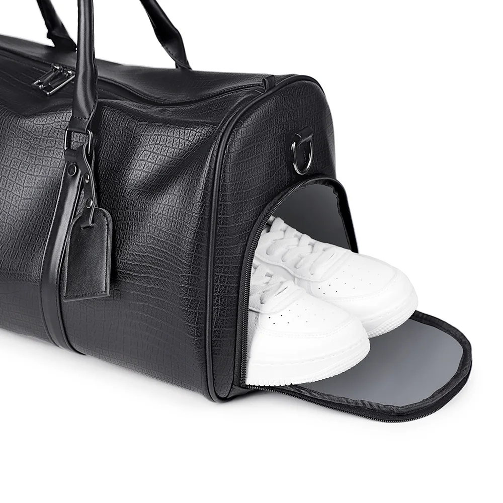 2025, neue Ankunft Pu Leder Reisetaschen Luxus Männer Große Kapazität Tragbare Männliche Schulter Taschen männer Handtaschen Reise Duffle