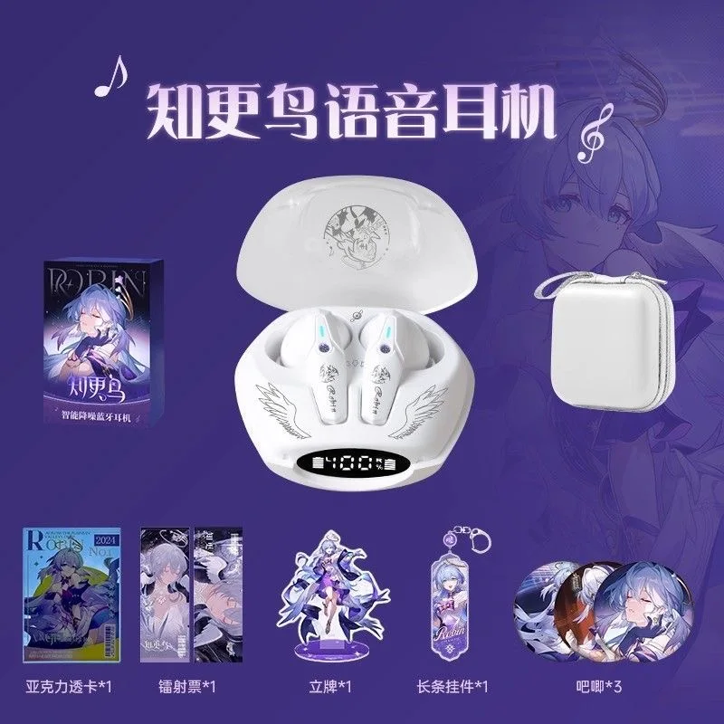 Robin Honkai：Star Rail Game Bluetooth Earphones Wireless in-ear Noise Reduction Long-lasting Battery Life Gaming Headset Gift view 2