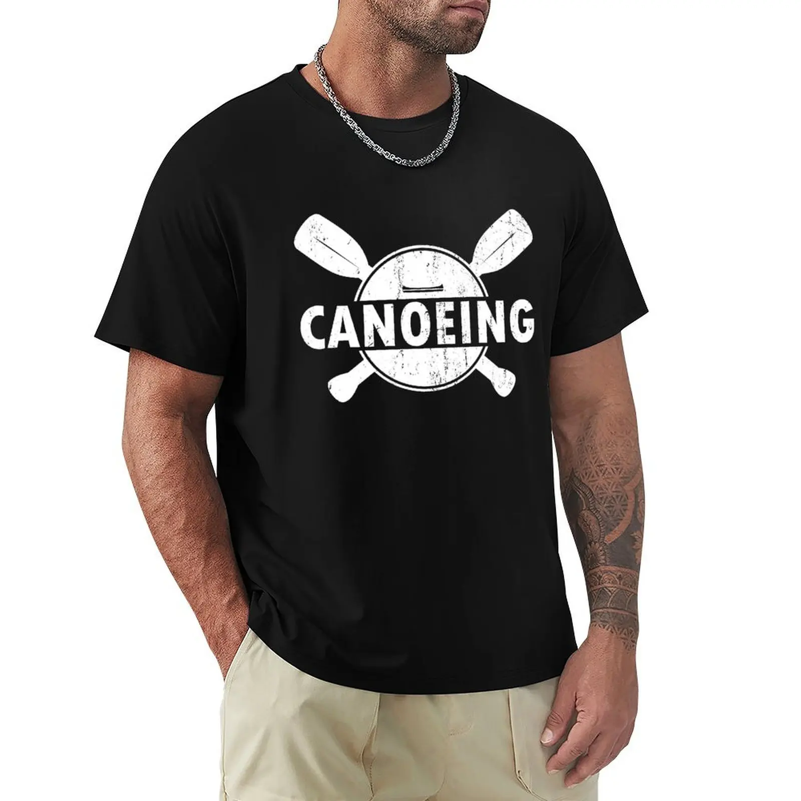 

Canoeing, canoeing, canoeing, paddle, boat T-Shirt shirts graphic tee cotton graphic tees mens funny t shirts