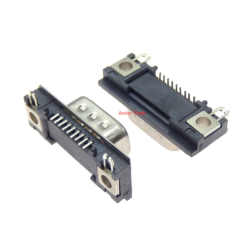 2pcs Ultra-thin DB head DR9 Core Male SMT Patch Socket Single Row Foot DB9 Connector Connector Patch