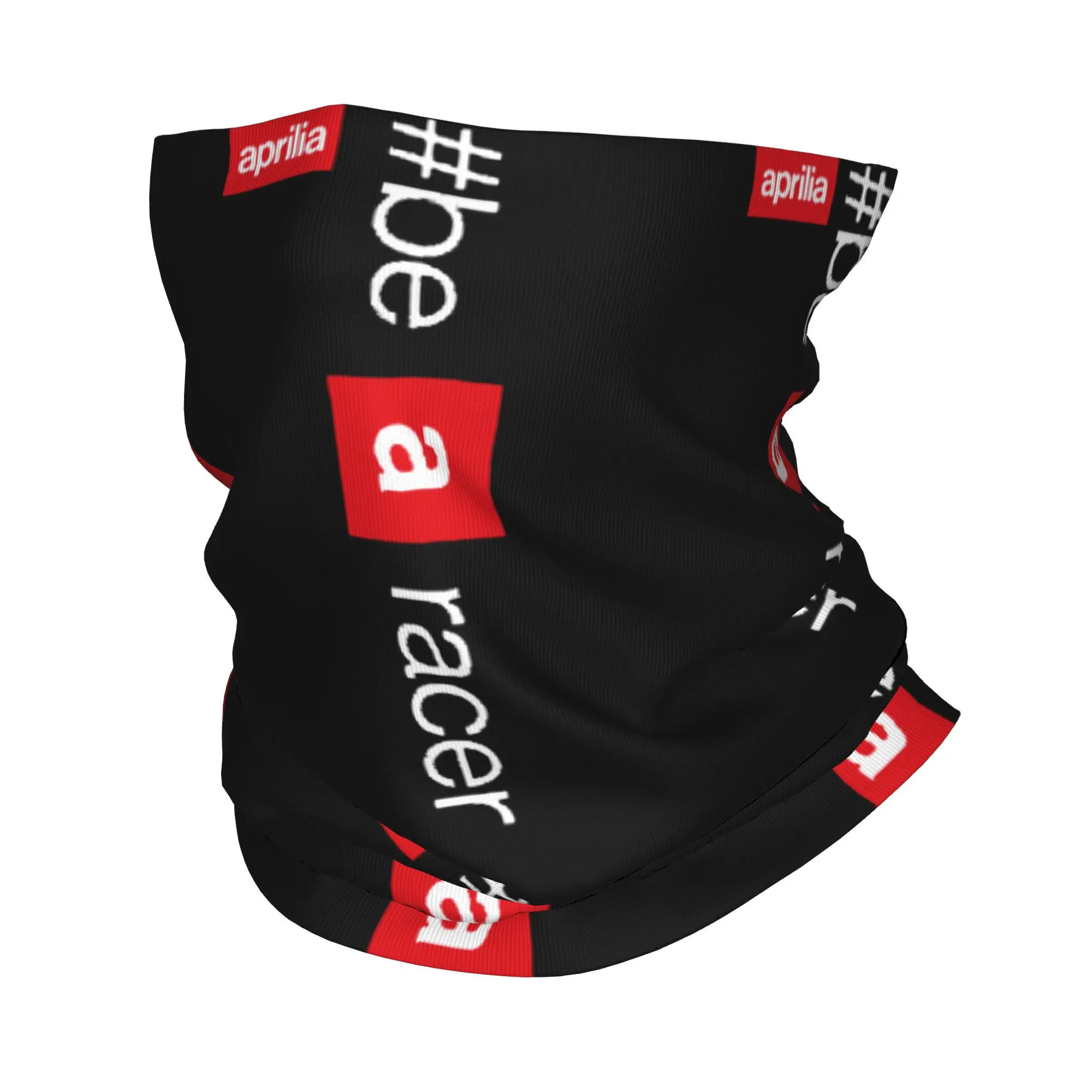 Aprilia Be A Racer Bandana Neck Gaiter Printed Motor Motocross Wrap Scarf Multi-use Balaclava Hiking Unisex Adult Windproof