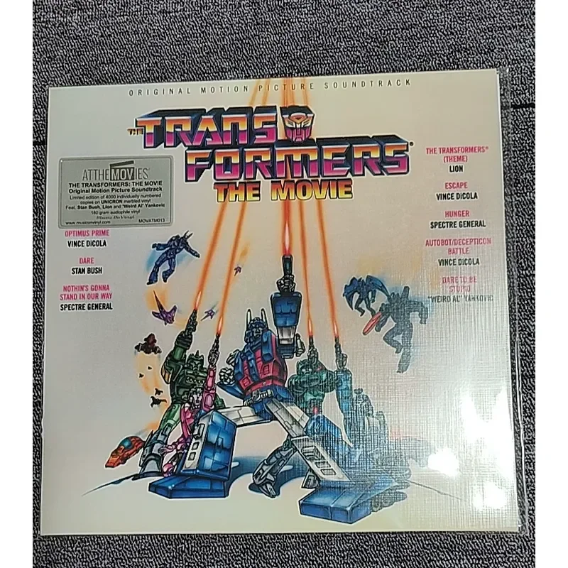 

Transformers 1986 Animated Big Movie Original Soundtrack OST Gold Vinyl Record for Transformers