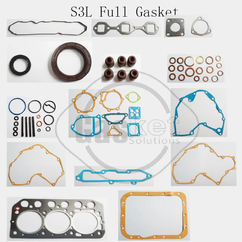 

for Mitsubishi S3L S3L2 Full Gasket Kit Set for Peljob EB250 EB300 EB306