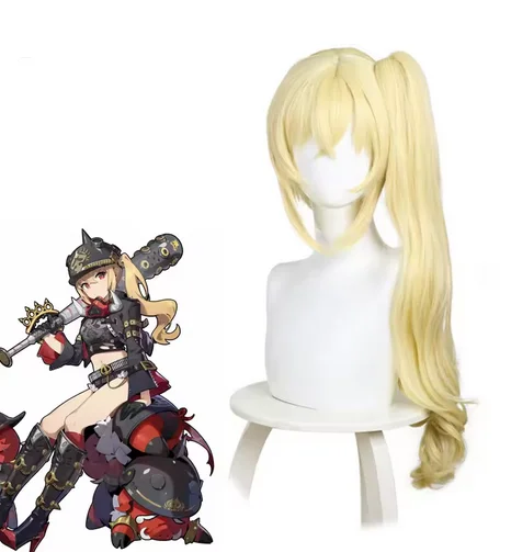 

wig Synthetic Hair Game Zenless Zone Zero Lucy Cosplay Wigs Blonde Color Wig With Tiger Mouth Clip Heat Resistant Wig