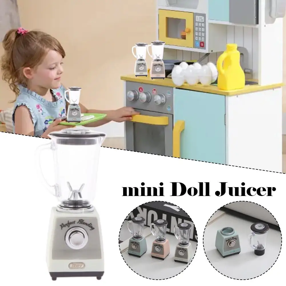 1 stks Miniatuur Sap Blender Poppenhuis Accessoire 1/12 Schaal Koffiezetapparaat Mini Speelgoed Voor Poppenhuis Scène Decoratie Ambachtelijke Speelgoed
