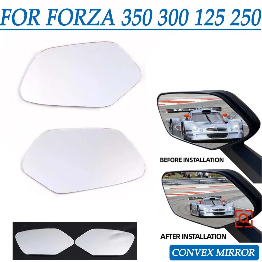 For Forza 350 Forza350 Convex Mirror 2023 2021 Forza300 Forza250 Forza 125 300 250 Increase Rearview Mirrors View Vision Lens