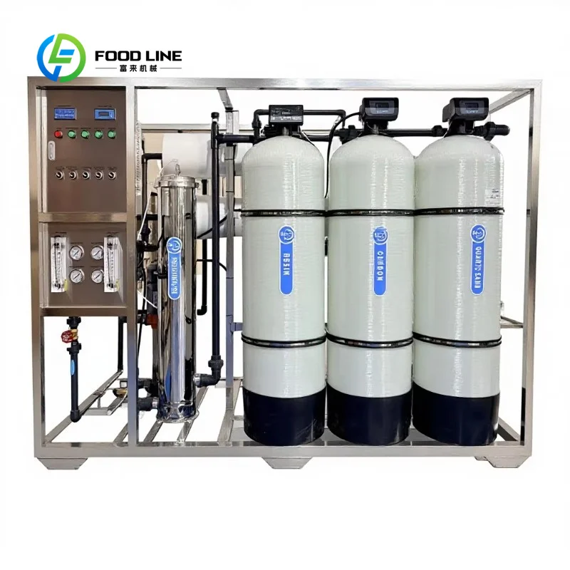 Customized Reverse Osmosis Water Treatment System 2000L/Hour High Purification Rate Fully Automatic PLC Controlled Pump