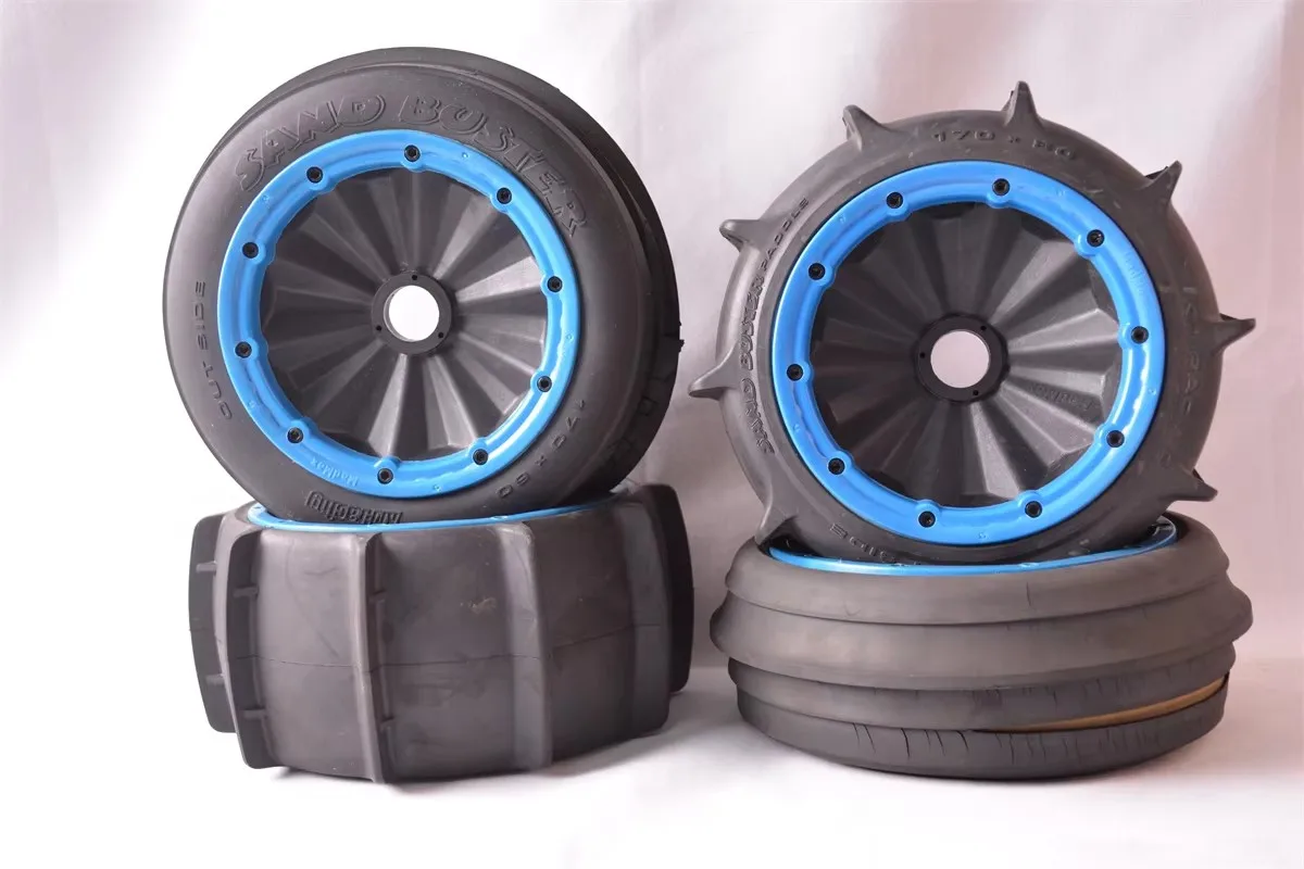 High Performance Strong Wear Resistance Strong Grip Fully Enclosed Desert Wheel Assembly For 1/5 ROFUN HPI BAJA 5B