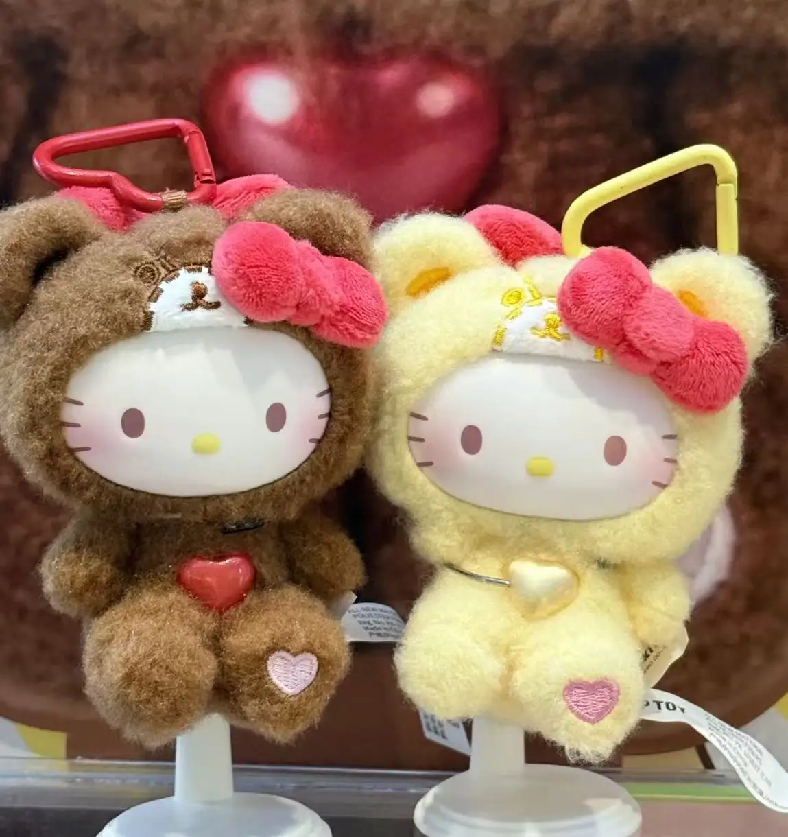 

100% натуральная пижама TOPTOY Hello Kitty Teddy, серия слепая коробка, плюшевые аксессуары из ПВХ, слепая коробка с котенком и котом для подарка на день рождения