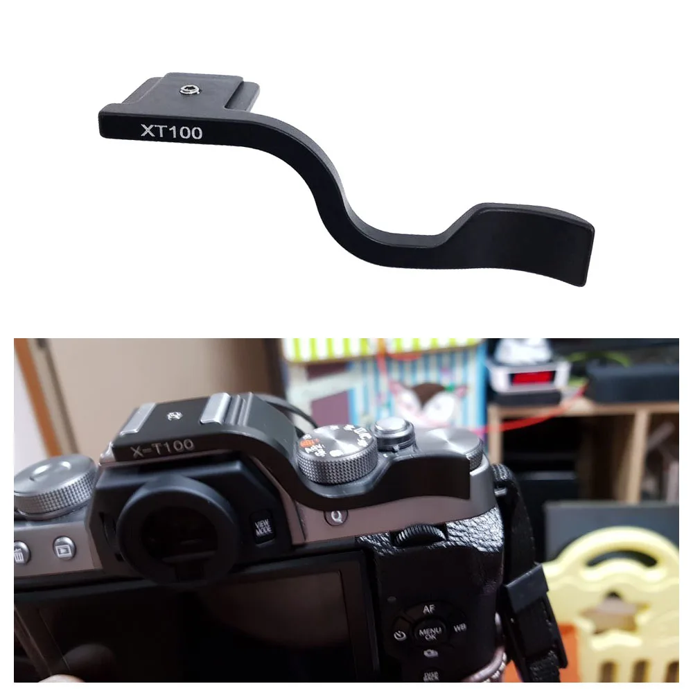 Для Fujifilm FUJI X-T100 XT100 Ручка X-T100 XT100 Черная алюминиевая ручка с ЧПУ для большого пальца Для Fujifilm FUJI X-T100 XT100 Ручка X-T100 XT100 Черная алюминиевая ручка с ЧПУ для большого пальца