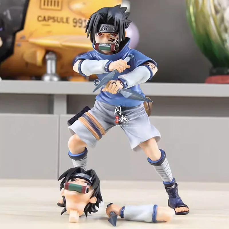 

Uchiha Sasuke Figurine Anime Naruto Action Figure Manga Figuras PVC GK Statue 18cm Model Ornaments Peripheral Toys Gift for Kids