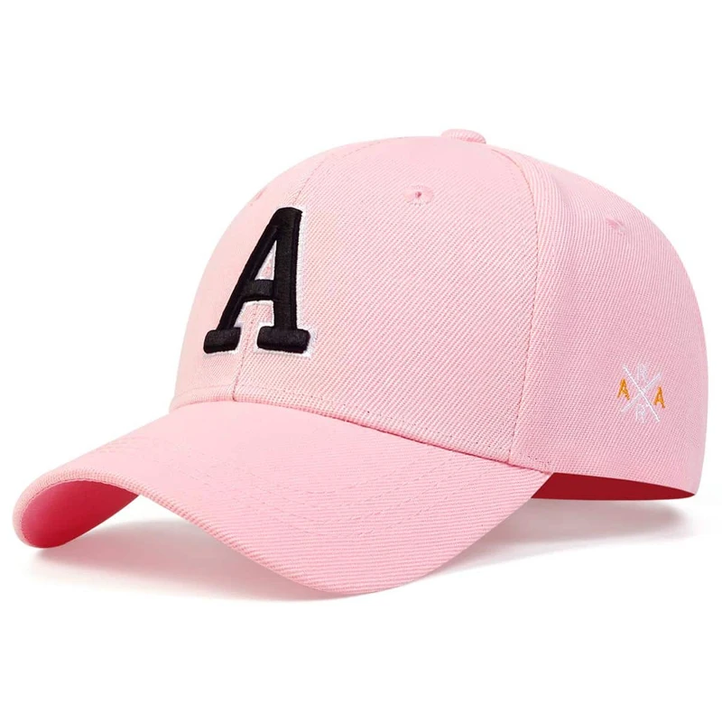 Unisex-Baseballmütze mit Buchstabenstickerei, Frühlings- und Herbst-Snapback-Mütze, verstellbare Freizeitmütze, Sonnenschutzmütze – Detail 12