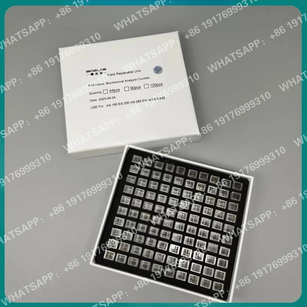 100 Cubetas de Reacción para Analizador Bioquímico Bioelab AS160 AS200 AS280 AS300 AS380 ES480, Cubeta Bioelab