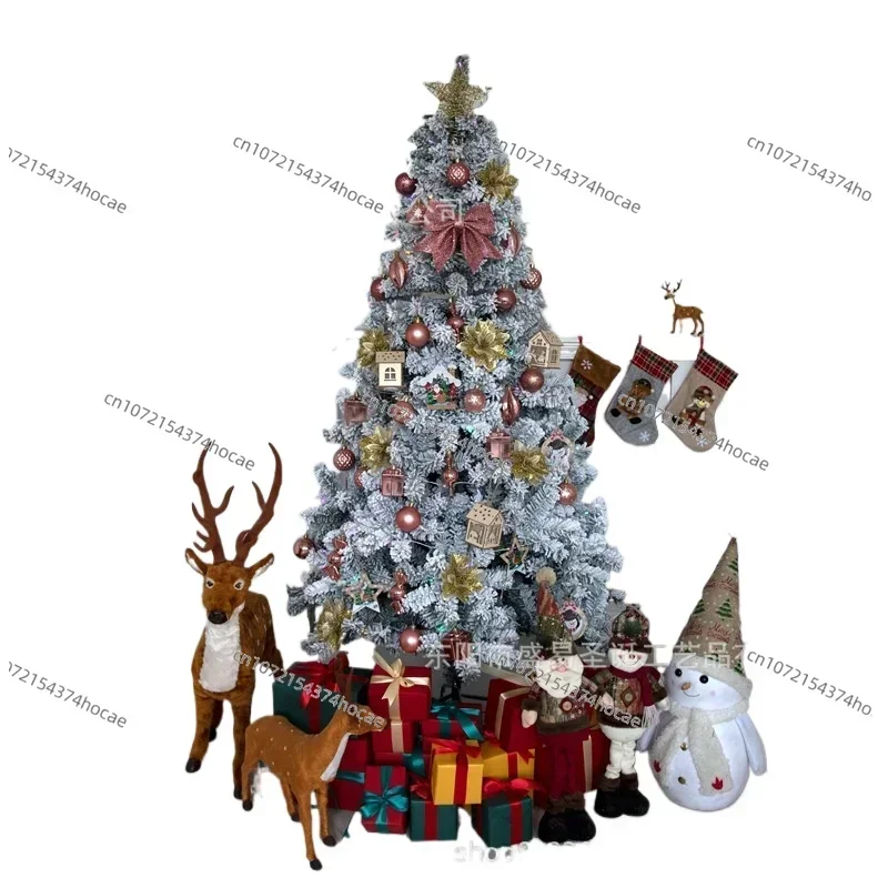 Christmas tree 1.2 meters 1.5 meters 1.8 meters Falling snow flocking encrypted Christmas tree, Christmas decoration