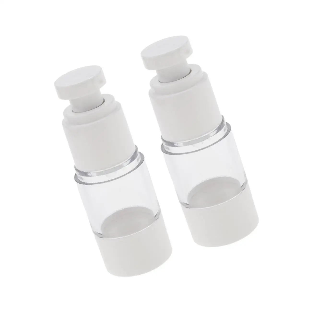 

2x Sterile Airless Pump Bottle Refillable Toner/Lotion/Serum Container