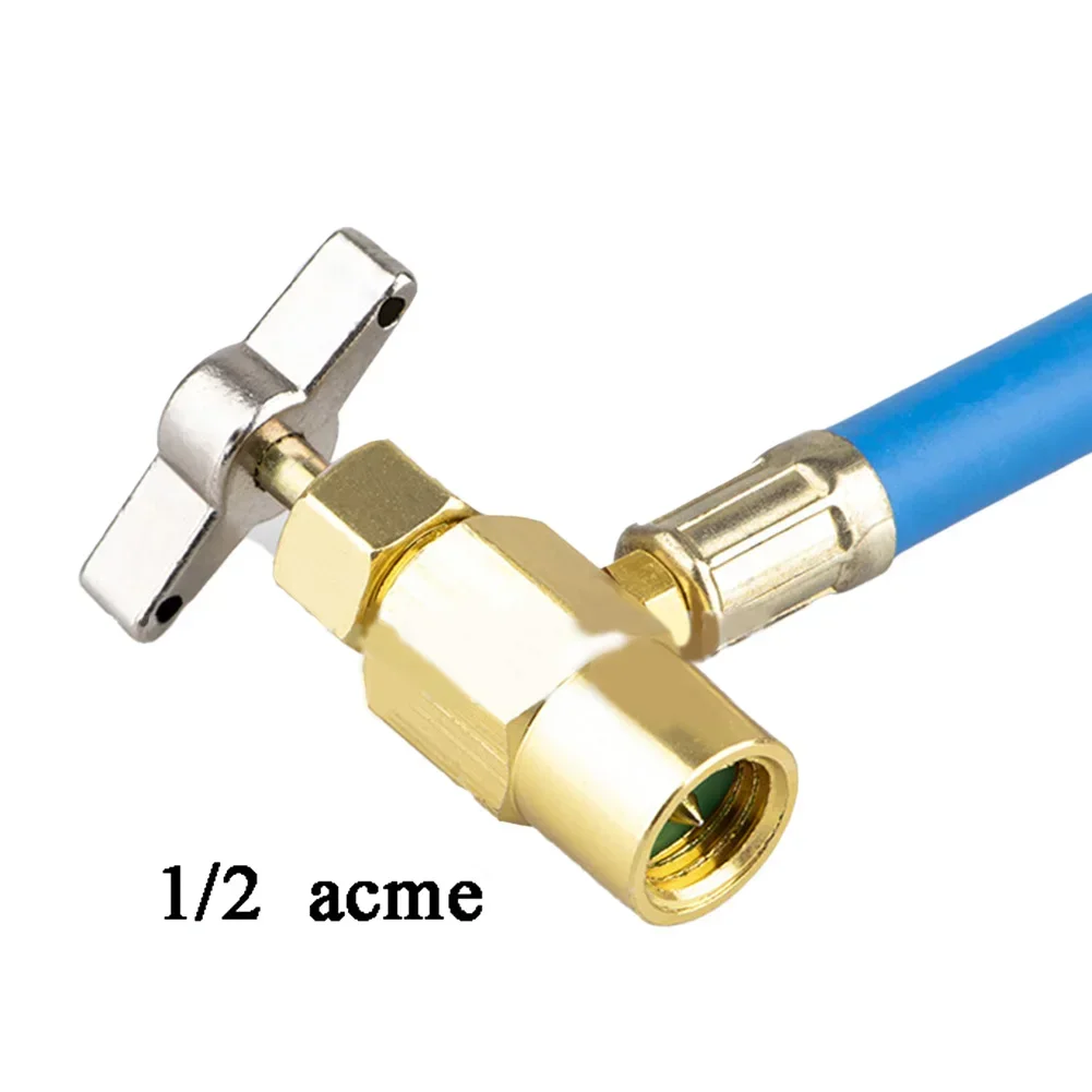 For R134A Car Air Conditioning Recharge Measure Kit Gas Gauge With Filling Hose Car Air Conditioning Recharge Measure Kit