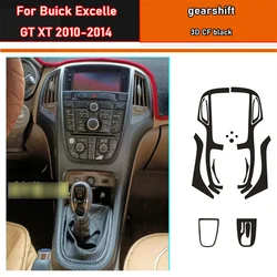 Car Interior Sticker Gear Box Protective Film For Buick Excelle GT XT 2010-2014 Car Gear Panel Sticker Carbon Fiber Black