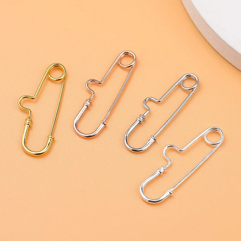 S925 Sterling Silver Pin Connection Buckle Brooch DIY Jewelry Accessories