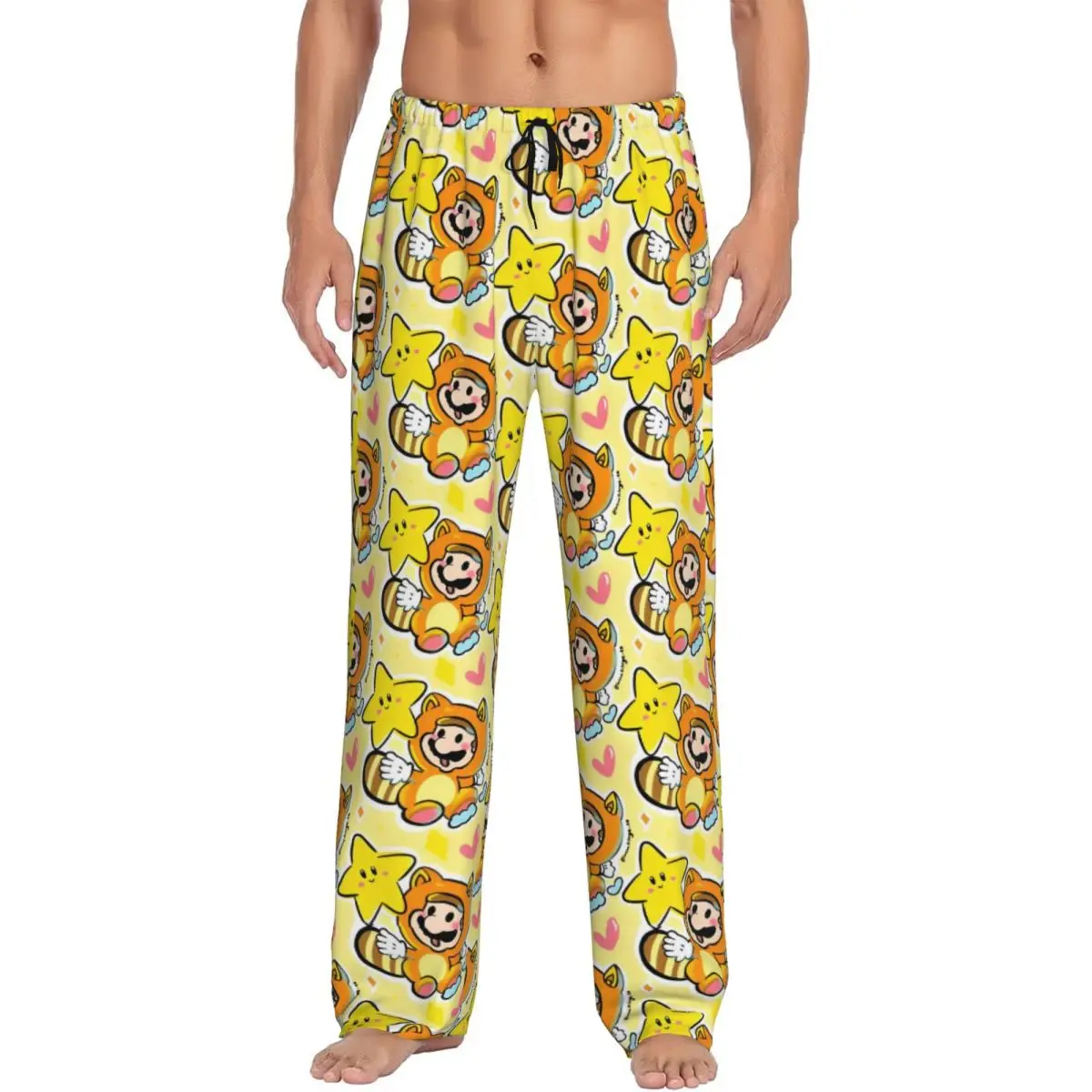 

Custom M-Marioed Pajama Pants for Men Lounge Sleep Drawstring Sleepwear Bottoms with Pockets