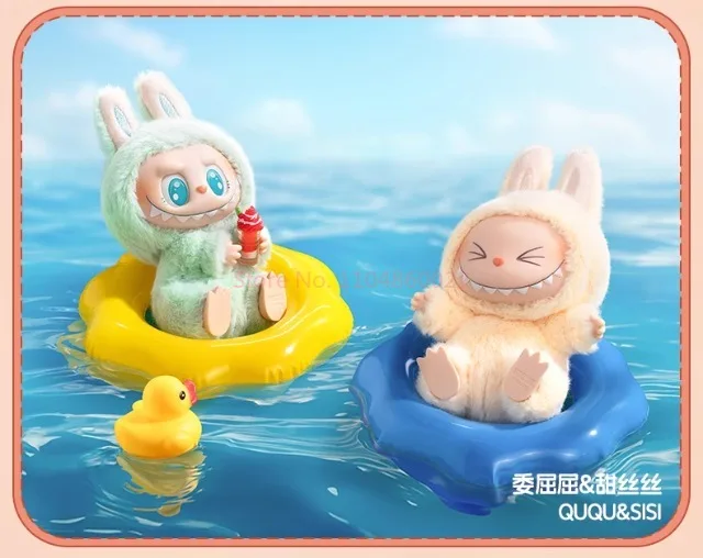 

Labubu Keychain Figure - Cute Enamel Anime Model Doll Have a Seat Series Bag Pendant Gift Toy Genuine Collectible Monster