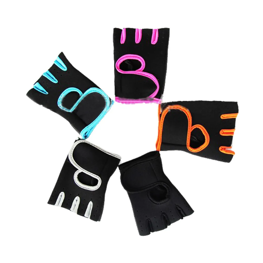 

Cycling Gloves Black Size M Half Finger Adjustable Buckle Fitness Gym Sports Weightlifting Training Antiskid Protection