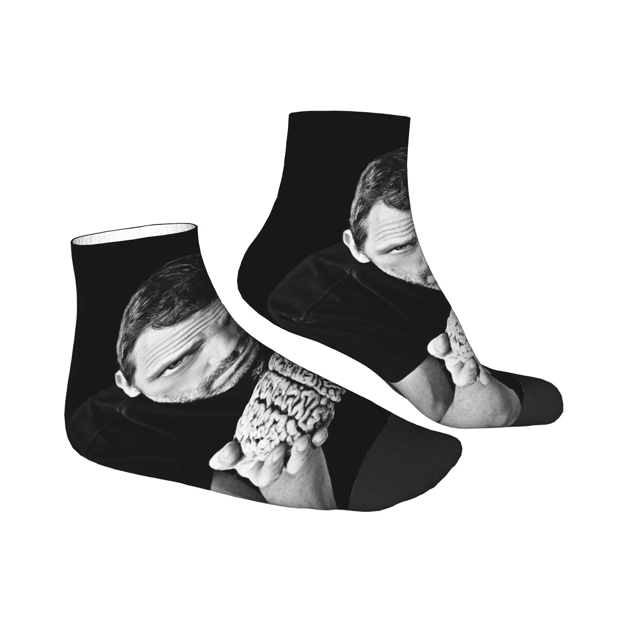 Men Socks Dr Gregory House M.D Fashion Comfort Soft Ankle Sock Spring  Design Running Sports Anti Slip Socks