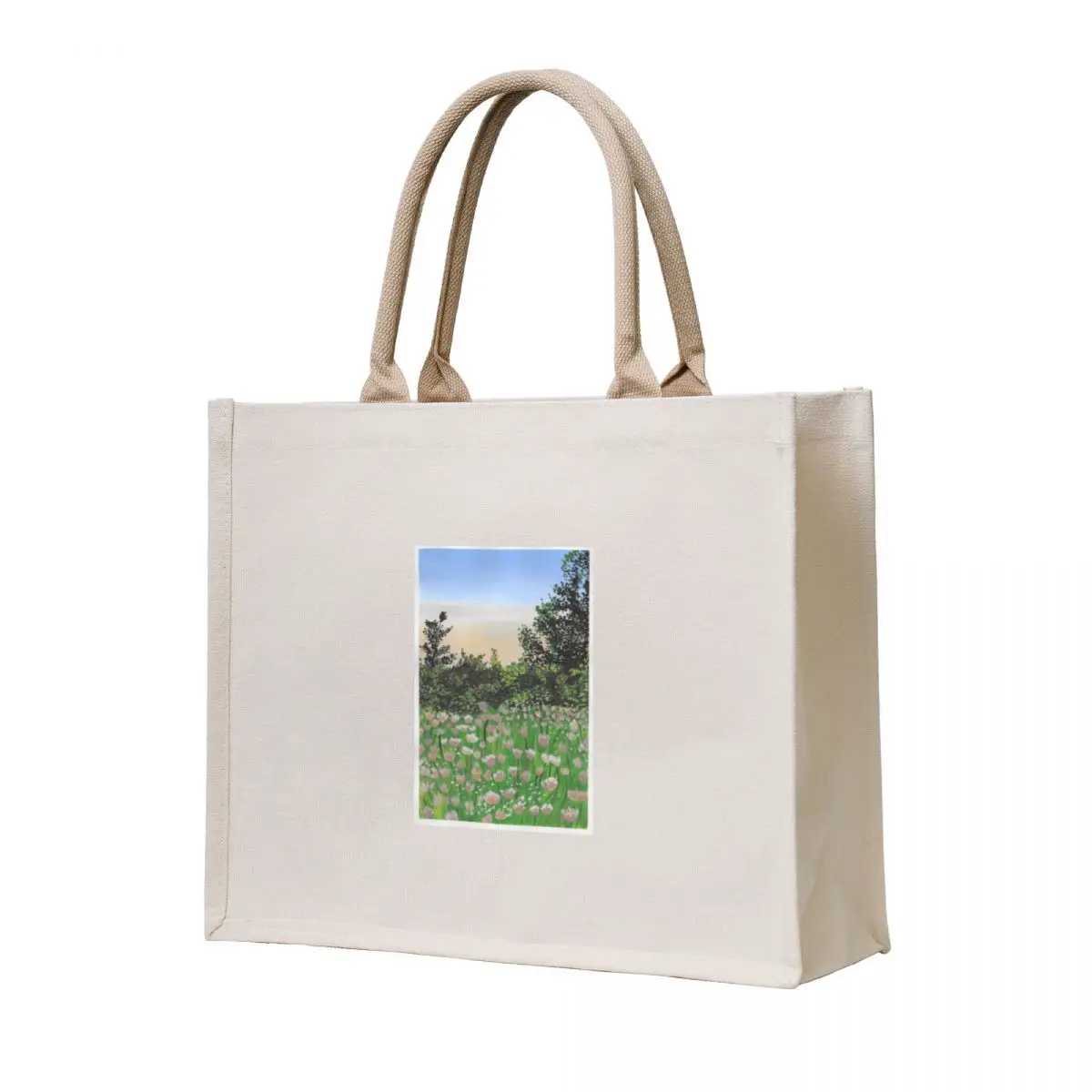 

flower field Tote Bag women bag canvas bags Woman shopper bag