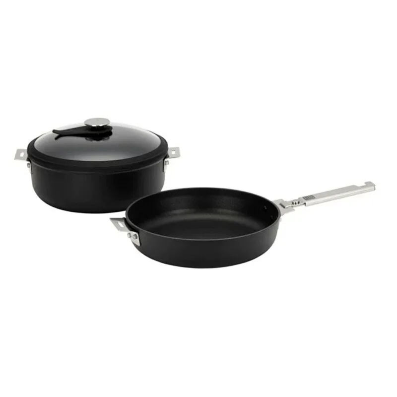 Outdoor household aluminum composite large capacity pot set combination wok and cooking pot CS-026/019