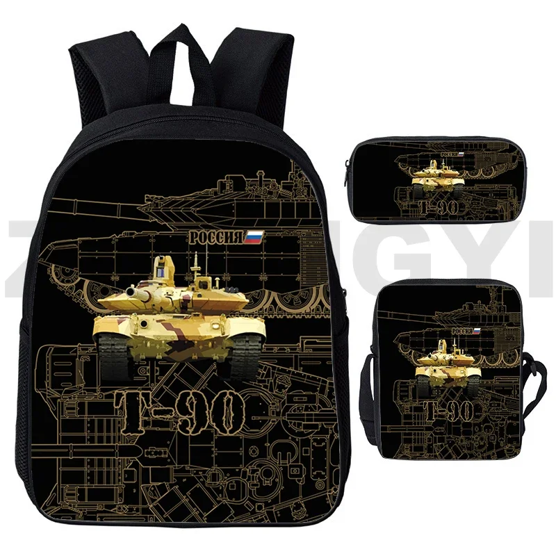 

Teenage World of Tanks Notebook School Bag 3D Harajuku War Thunder Canvas Travel Bag 3 Pcs/Set Gerand Tanks Backpack Men Bookbag