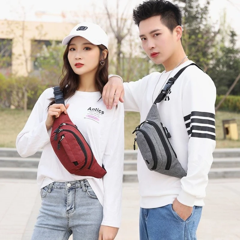 Large Capacity Chest Bag for Men and Women Multifunctional Fashionable Casual Crossbody Bag Fitness Outdoor Sports Waist Bag