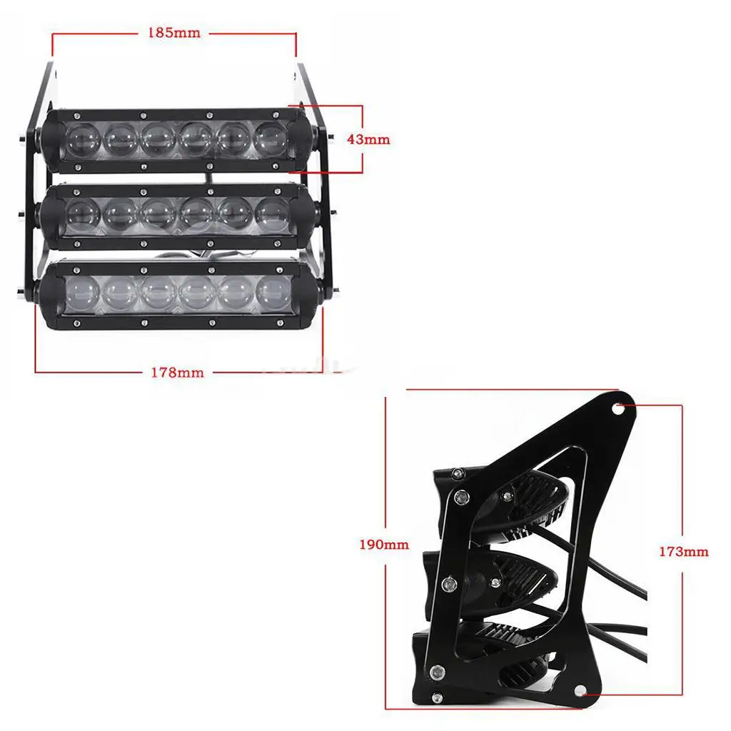 

Vintage Motorcycle LED Headlight Fairing Three-tier Custom Rear Light Lamp for Honda Grom MSX125 125SF 2013 2014 2015 2016