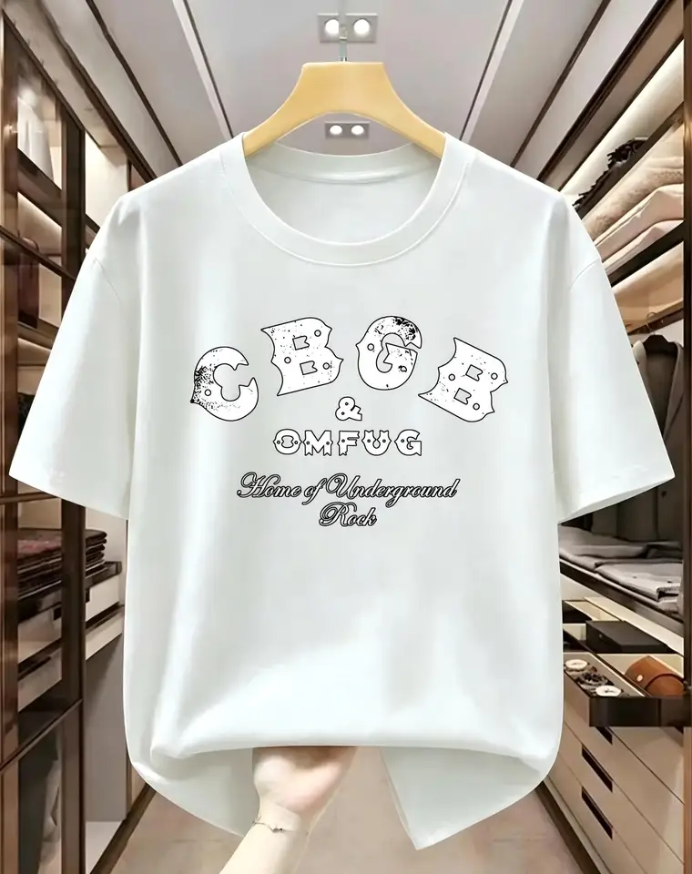 Men's OMFUG Graphic Tee with Rock Print