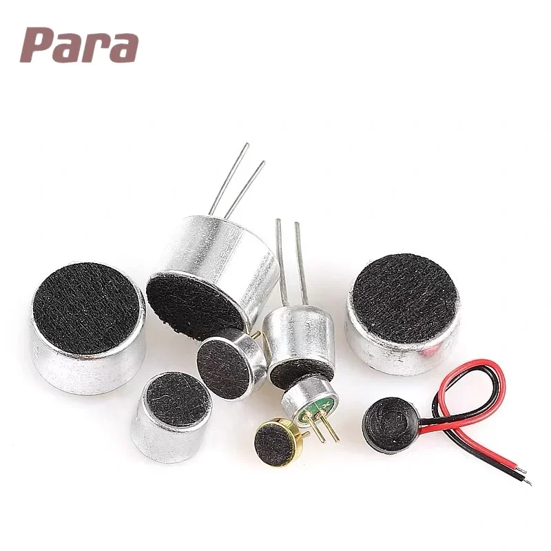 10 sztuk/partia mikrofon 6*5mm 6*2.2 9*7 4.5*2.2mm mikrofon elektretowy przetwornik 6x5mm 9x7mm 4.5x2.2mm 6x2.2mm MP3 akcesoria