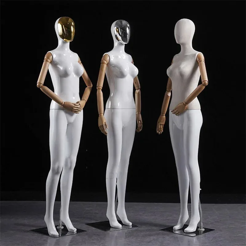 

Wedding Dress Model Clothing Store Clothing Display Prop Full Body Female Mannequin with Movable Arms Window Display Mannequin