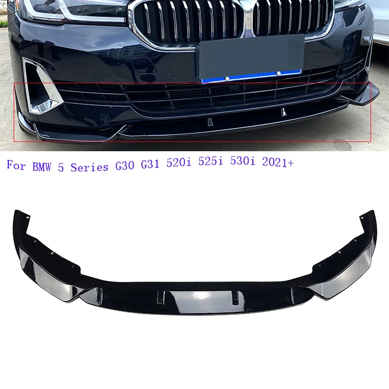 

For BMW 5 Series G30 G31 520i 525i 530i 2021+ Car Front Bumper Lip Body Kit Spoiler Splitter Bumper Canard Lip Splitter Cover