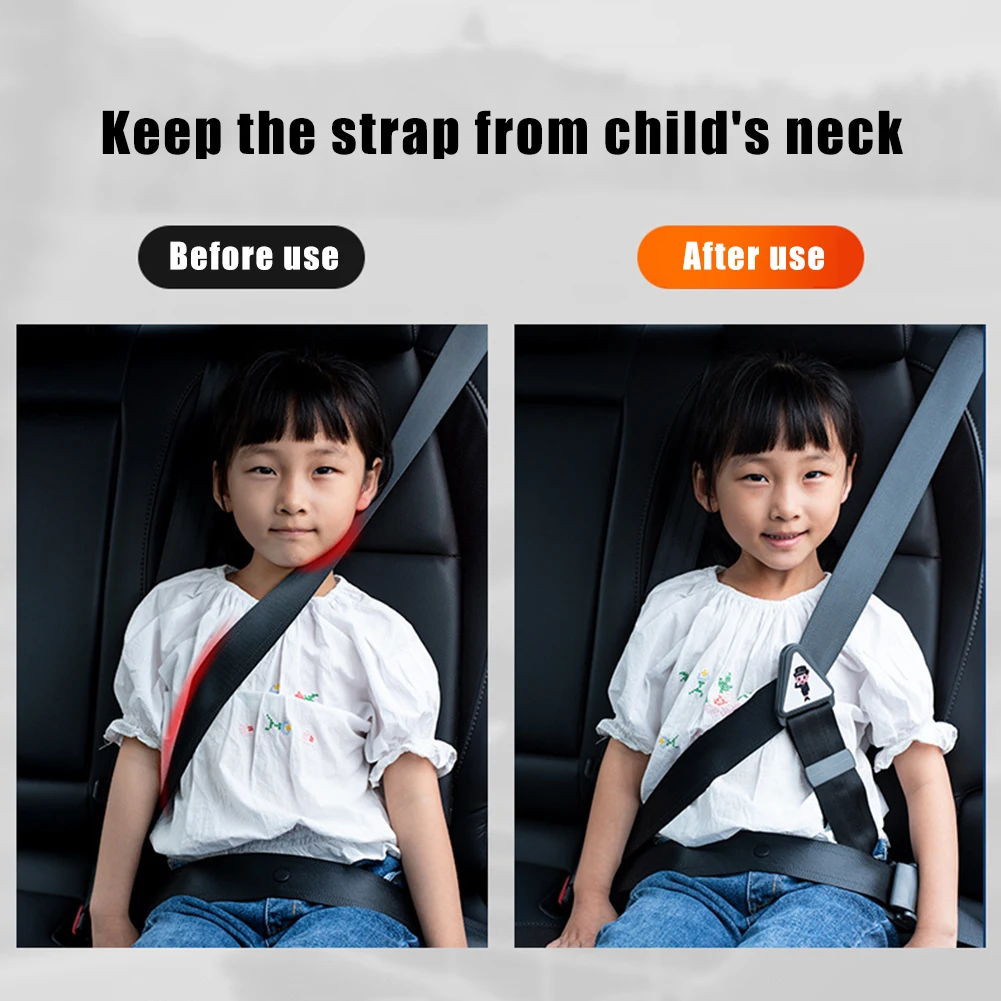 Car Seat Belt Adjustment Holder Universal Safety Belt Adjuster for Kids Adjustable Anti-Neck Shoulder Cover Seat Belt Positioner