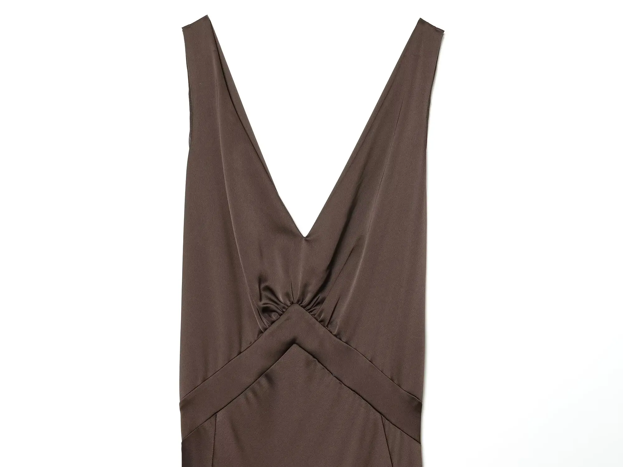 디이지 여성 2025 겨울 신상 패션 베스트 실크 새틴 질감 드레스 시크 백리스 슬림 민소매 드레스 베스티도스 무헤르