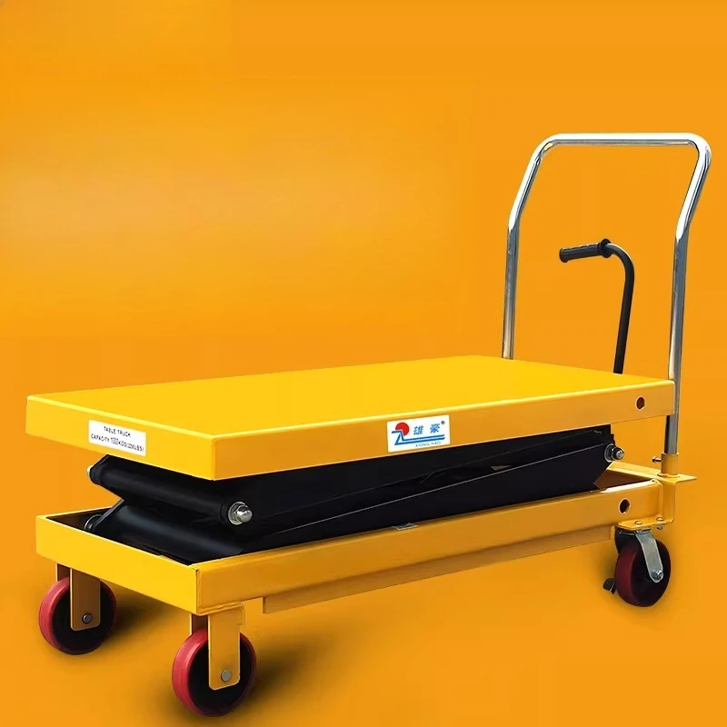 Heavy-duty Manual Lift Trolley Hydraulic Loading Lift Trolley Unloading Commercial Furniture Carrello Di Sollevamento ZY40TC
