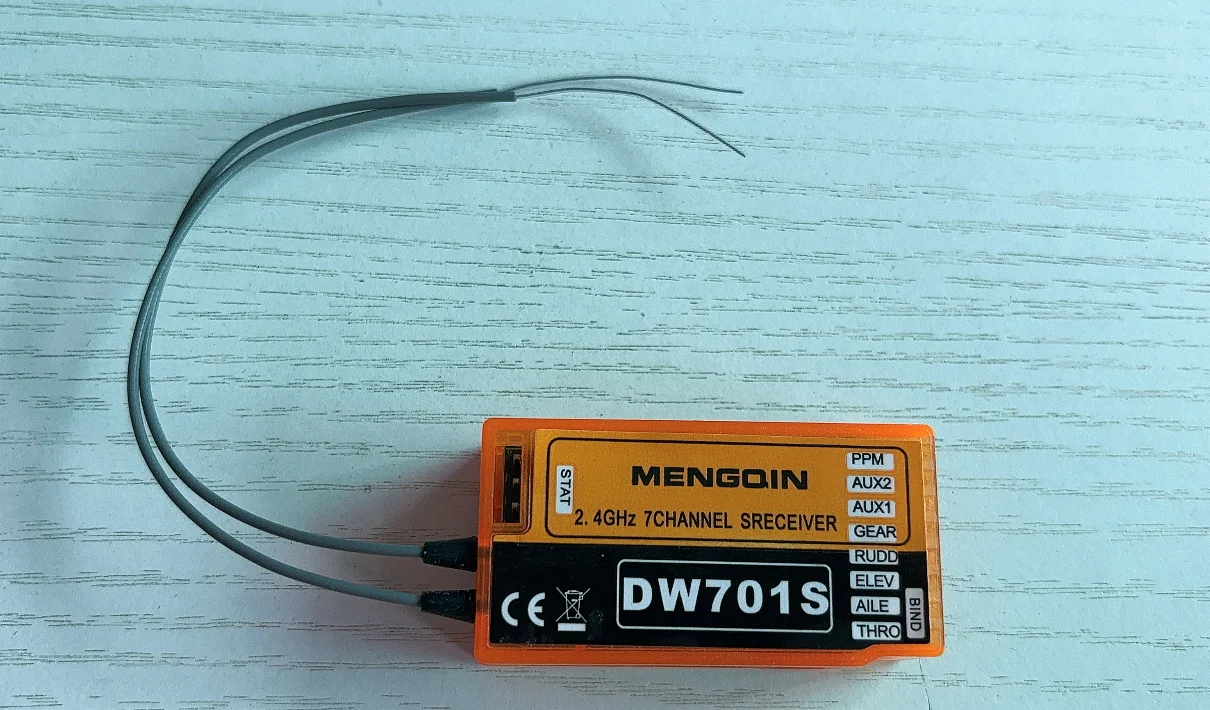90% NEW DW701 DW701S DSM2 DSMX 7CH RC Receiver with Separate PPM Output Ultra Long Distance for SPEKTRUM RC Transmitter