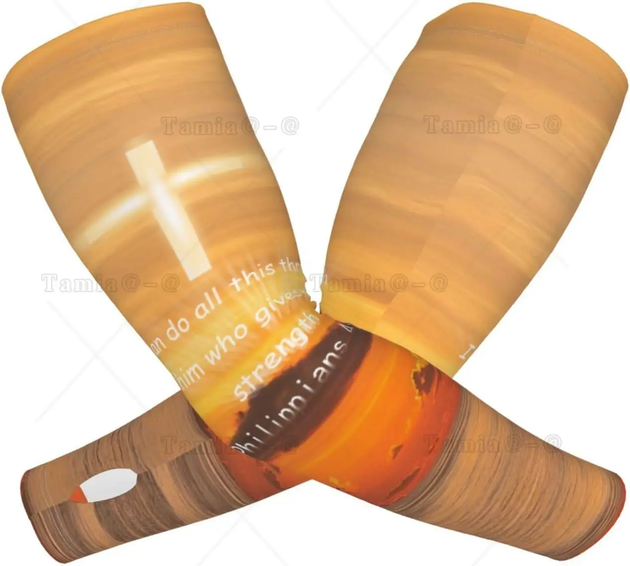 Jesus Bible Shooter Sleeves for Christian Sun Cross Cooling Arm Sleeves Bible Arm Cover