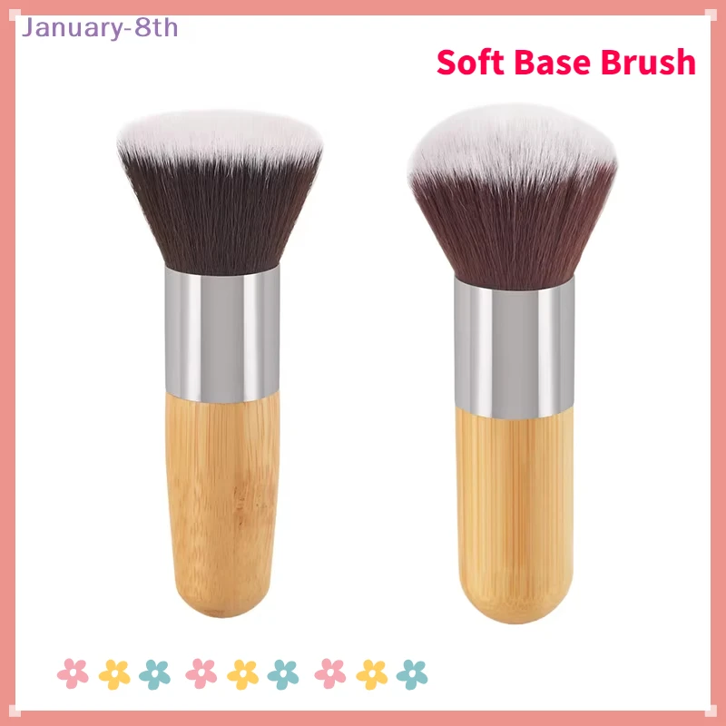 1Pcs Soft Bottom Brush Makeup Brush Loose Powder Concealer Blush Face Foundation Makeup Tool